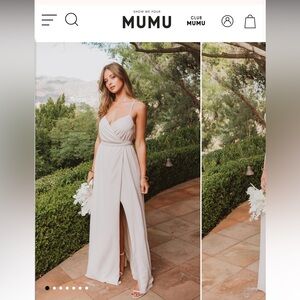 Beige / Taupe Beidesmaid Dress